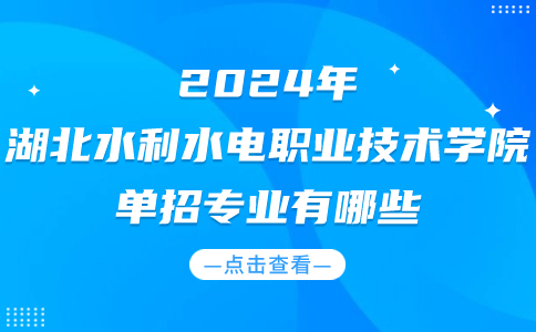 2024年湖北水利水電職業技術學院單招